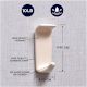 Beautiful Cream Ceramic No Drill Wall Adhesive Hook
